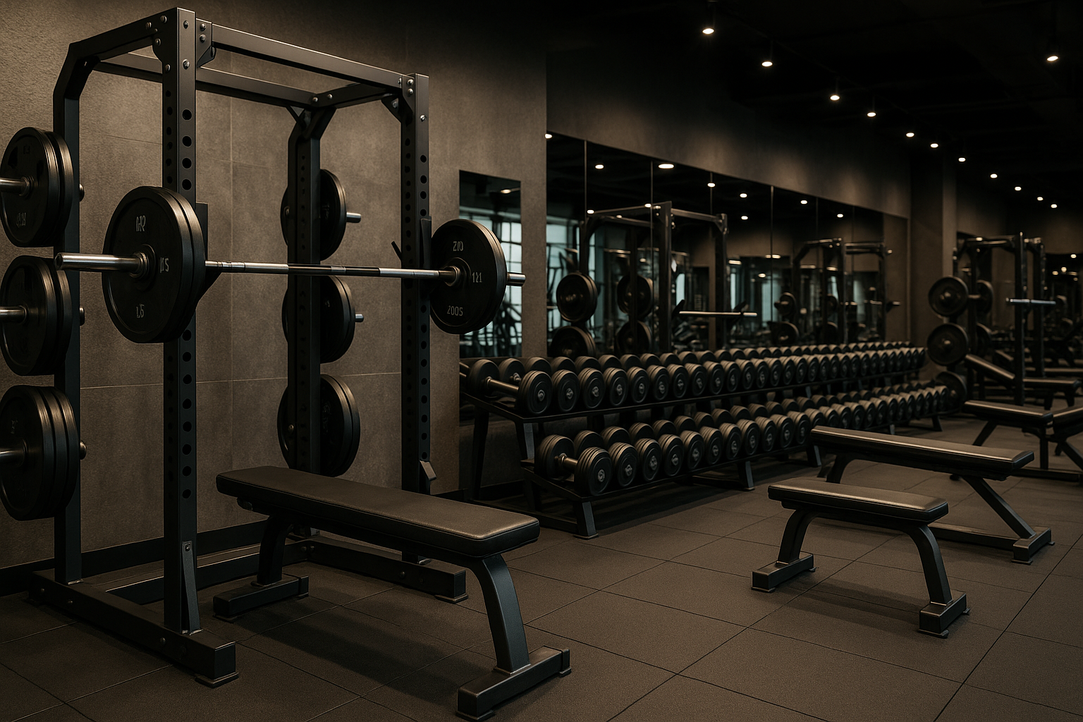 Premium gym interior